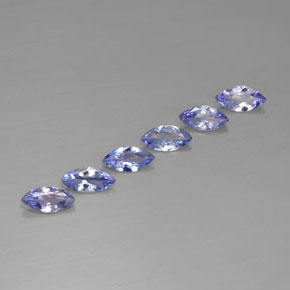 Tanzanite naturale blu da  ct, marchesa, VVS-VS