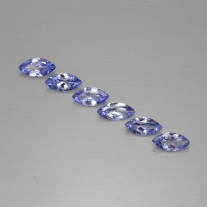 Tanzanite naturale blu da  ct, marchesa, VVS-VS