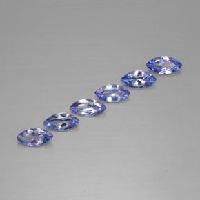 Tanzanite naturale blu da  ct, marchesa, VVS-VS
