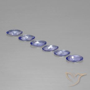 Gemme di Tanzanite Blu navy medio naturale da 2.10 ct, Taglio marquise, VVS-VS