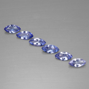 Tanzanite naturale blu da  ct, marchesa, VVS-VS