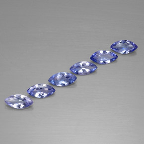 Tanzanite naturale blu da  ct, marchesa, VVS-VS