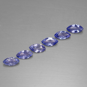 Tanzanite naturale blu da  ct, marchesa, VVS-VS