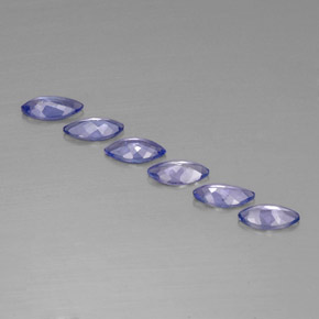 Tanzanite naturale blu da  ct, marchesa, VVS-VS