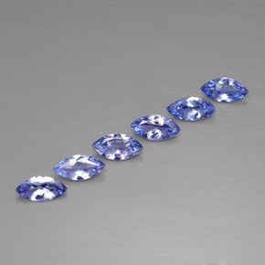 Tanzanite naturale blu da  ct, marchesa, VVS-VS