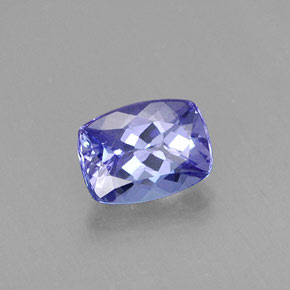Tanzanite naturale blu da 0,96 ct, taglio a cuscino, VS