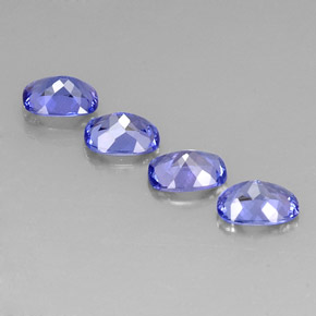 Tanzanite naturale blu da  ct, taglio a cuscino, VVS-VS