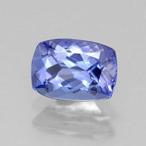 Tanzanite naturale blu da 0,97 ct, taglio a cuscino, VVS