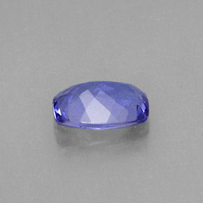 Tanzanite naturale blu da 0,89 ct, taglio a cuscino, VVS