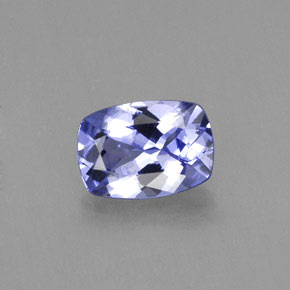 Tanzanite naturale blu da 0,79 ct, taglio a cuscino, VS