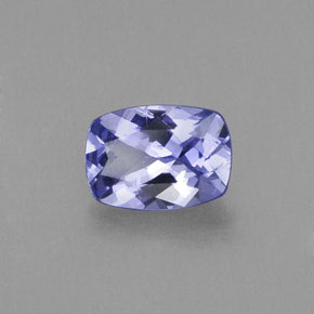 Tanzanite naturale blu da 0,79 ct, taglio a cuscino, VS