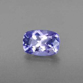 Tanzanite naturale blu da 0,81 ct, taglio a cuscino, VVS