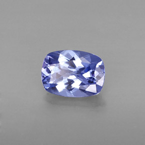 Tanzanite naturale blu da 0,81 ct, taglio a cuscino, VVS