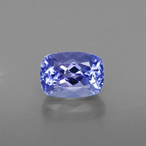 Tanzanite naturale blu da 1,21 ct, taglio a cuscino, VS-SI