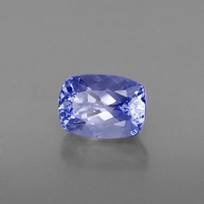 Tanzanite naturale blu da 1,21 ct, taglio a cuscino, VS-SI