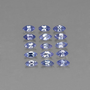 Tanzanite naturale blu da  ct, marchesa, VVS-VS