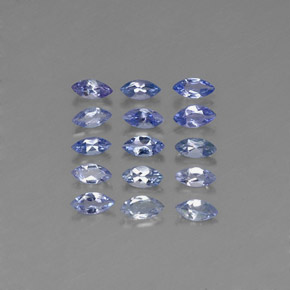 Tanzanite naturale blu da  ct, marchesa, VVS-VS