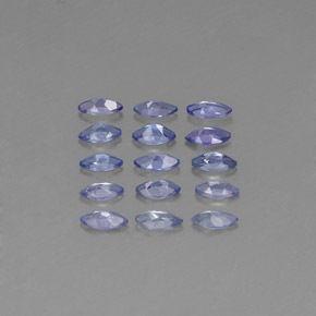 Tanzanite naturale blu da  ct, marchesa, VVS-VS