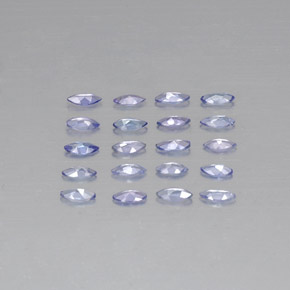 Tanzanite naturale blu da  ct, marchesa, VVS-VS