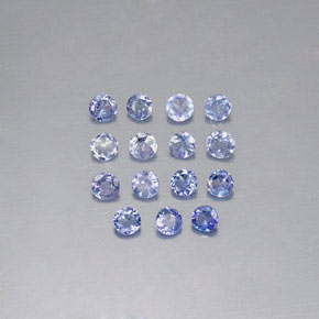 Tanzanite naturale blu da  ct, taglio rotondo, VVS-VS