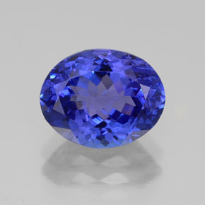 Tanzanite naturale blu da 3,24 ct, taglio ovale, VVS
