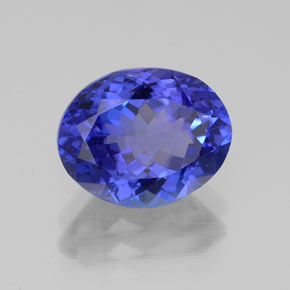 Tanzanite naturale blu da 3,24 ct, taglio ovale, VVS