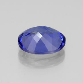 Tanzanite naturale blu da 2,84 ct, taglio ovale, IF