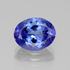 Tanzanite naturale blu da 2,80 ct, taglio ovale, VVS