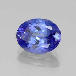 Tanzanite naturale blu da 2,80 ct, taglio ovale, VVS