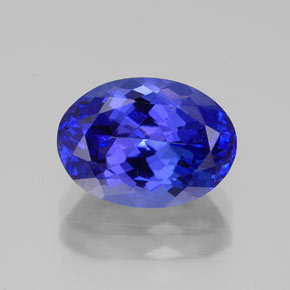 Tanzanite naturale blu da 3,33 ct, taglio ovale, VVS