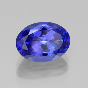 Tanzanite naturale blu da 3,33 ct, taglio ovale, VVS