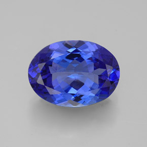 Tanzanite naturale blu da 3,06 ct, taglio ovale, VVS-VS