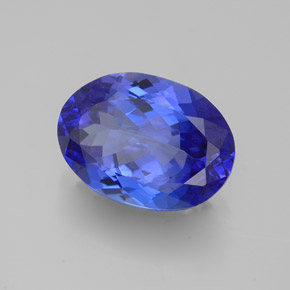 Tanzanite naturale blu da 3,06 ct, taglio ovale, VVS-VS