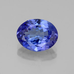 Tanzanite naturale blu da 2,38 ct, taglio ovale, VVS-VS