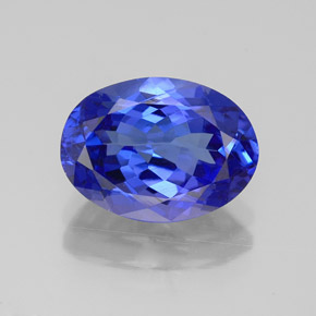 Tanzanite naturale blu da 3,15 ct, taglio ovale, VVS