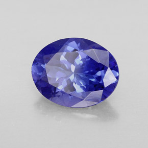Tanzanite naturale blu da 2,48 ct, taglio ovale, IF