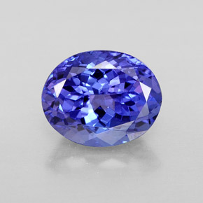 Tanzanite naturale blu da 3,13 ct, taglio ovale, VVS