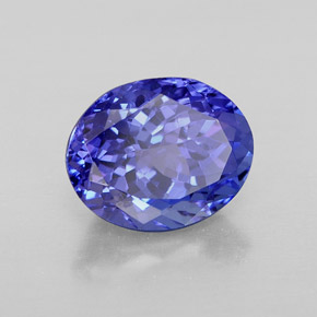 Tanzanite naturale blu da 3,13 ct, taglio ovale, VVS