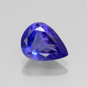 Tanzanite naturale blu da 2,03 ct, taglio a pera, VVS