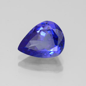 Tanzanite naturale blu da 2,03 ct, taglio a pera, VVS