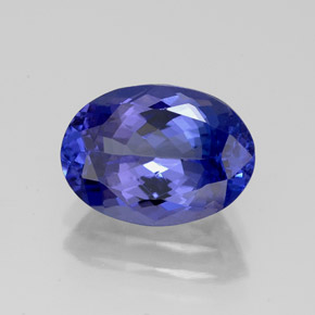 Tanzanite naturale blu da 2,99 ct, taglio ovale, IF