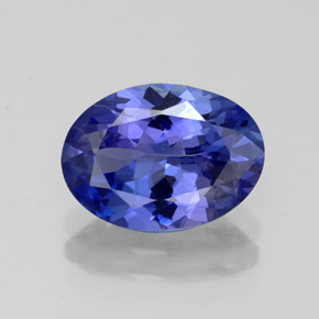 Tanzanite naturale blu da 2,57 ct, taglio ovale, IF