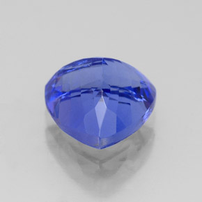 Tanzanite naturale blu da 2,41 ct, trillion, VVS