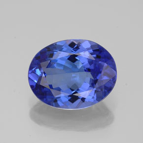 Tanzanite naturale blu da 2,76 ct, taglio ovale, VVS