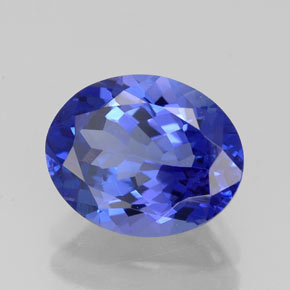 Tanzanite naturale blu da 2,92 ct, taglio ovale, IF