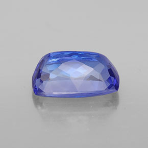 Tanzanite naturale blu da 3,38 ct, taglio a cuscino, VVS