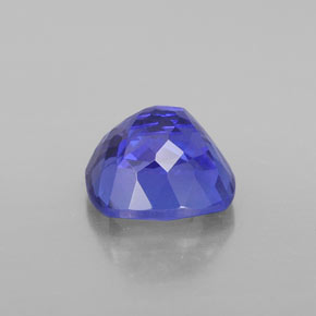 Tanzanite naturale blu da 2,44 ct, taglio a cuscino, VVS