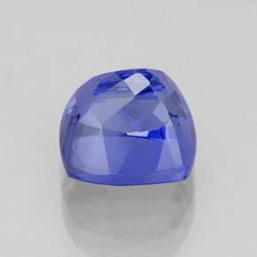 Tanzanite naturale blu da 3,13 ct, taglio a cuscino, VVS