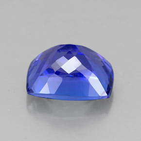Tanzanite naturale blu da 2,82 ct, taglio a cuscino, VVS-VS