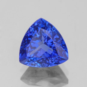 Tanzanite naturale blu da 2,12 ct, trillion, VVS